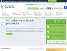 Tablet Screenshot of kancelariepodatkowe.pl